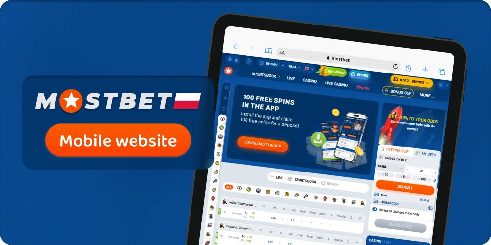 O wersji przeglądarki mobilnej Mostbet